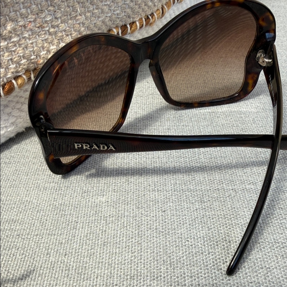 Prada Oversized Brown Tortoiseshell Sunglasses - image 3